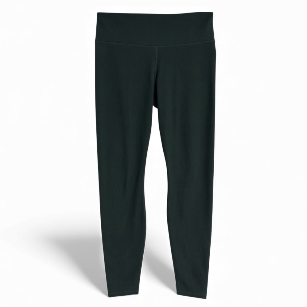 Fabletics 7/8 Length Mid Rise Leggings Workout Yoga Gym Pants Hunter Green XS - Picture 1 of 3